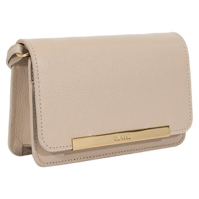 Bolsa de Couro Tiracolo Bag Lore - Creme