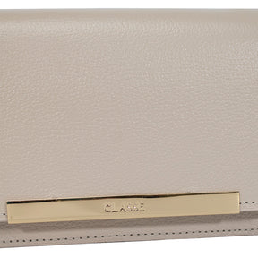 Bolsa de Couro Tiracolo Bag Lore - Creme
