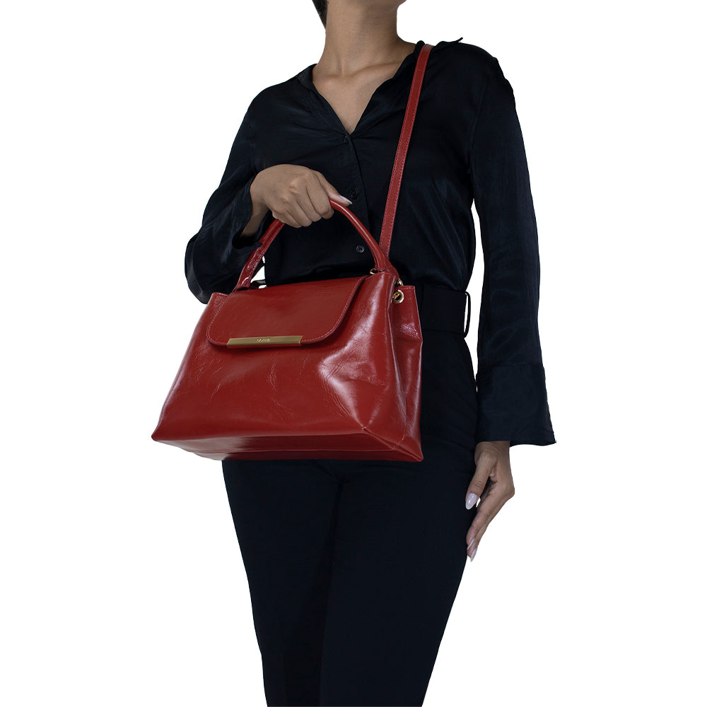 Bolsa de Couro Tote Bag Lore - Andaluz Laca