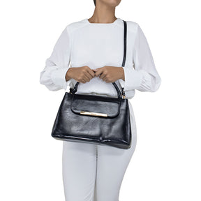Bolsa de Couro Tote Bag Lore - Andaluz Preto