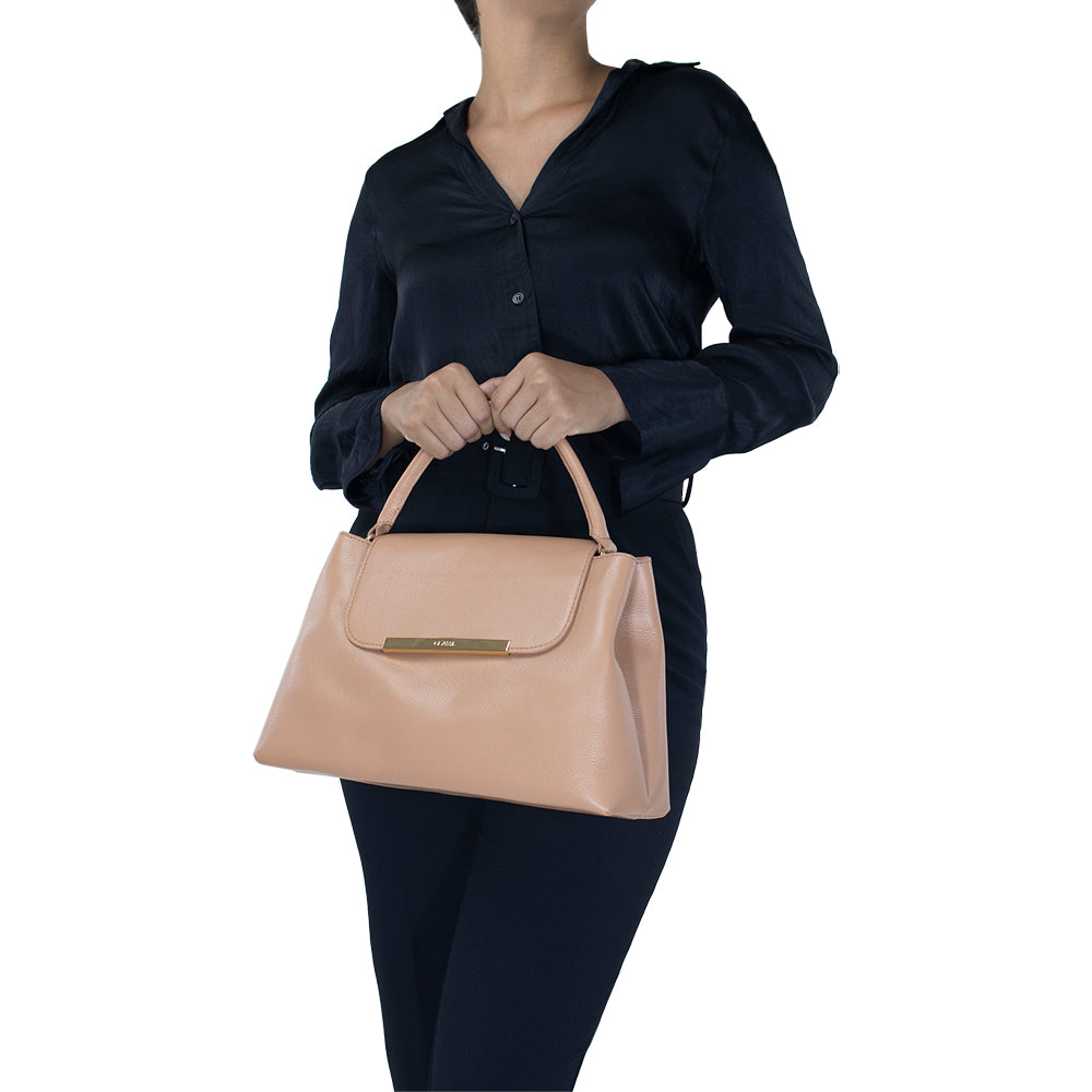 Bolsa de Couro Tote Bag Lore - Tan