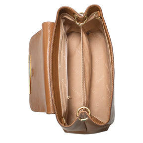 Bolsa de Couro Tote Bag Lore - Nocciola