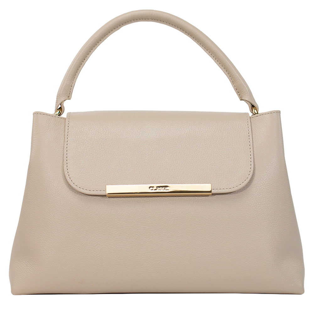 Bolsa de Couro Tote Bag Lore - Creme
