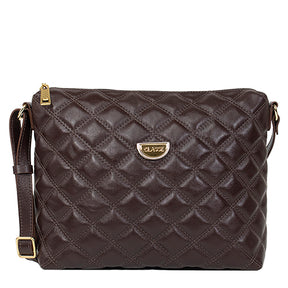 Bolsa de Couro Matelassê Crossbody Grande - Maia