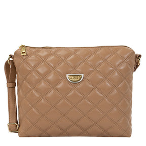 Bolsa de Couro Matelassê Crossbody Grande - Maia