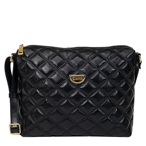 Bolsa de Couro Matelassê Crossbody Grande - Maia