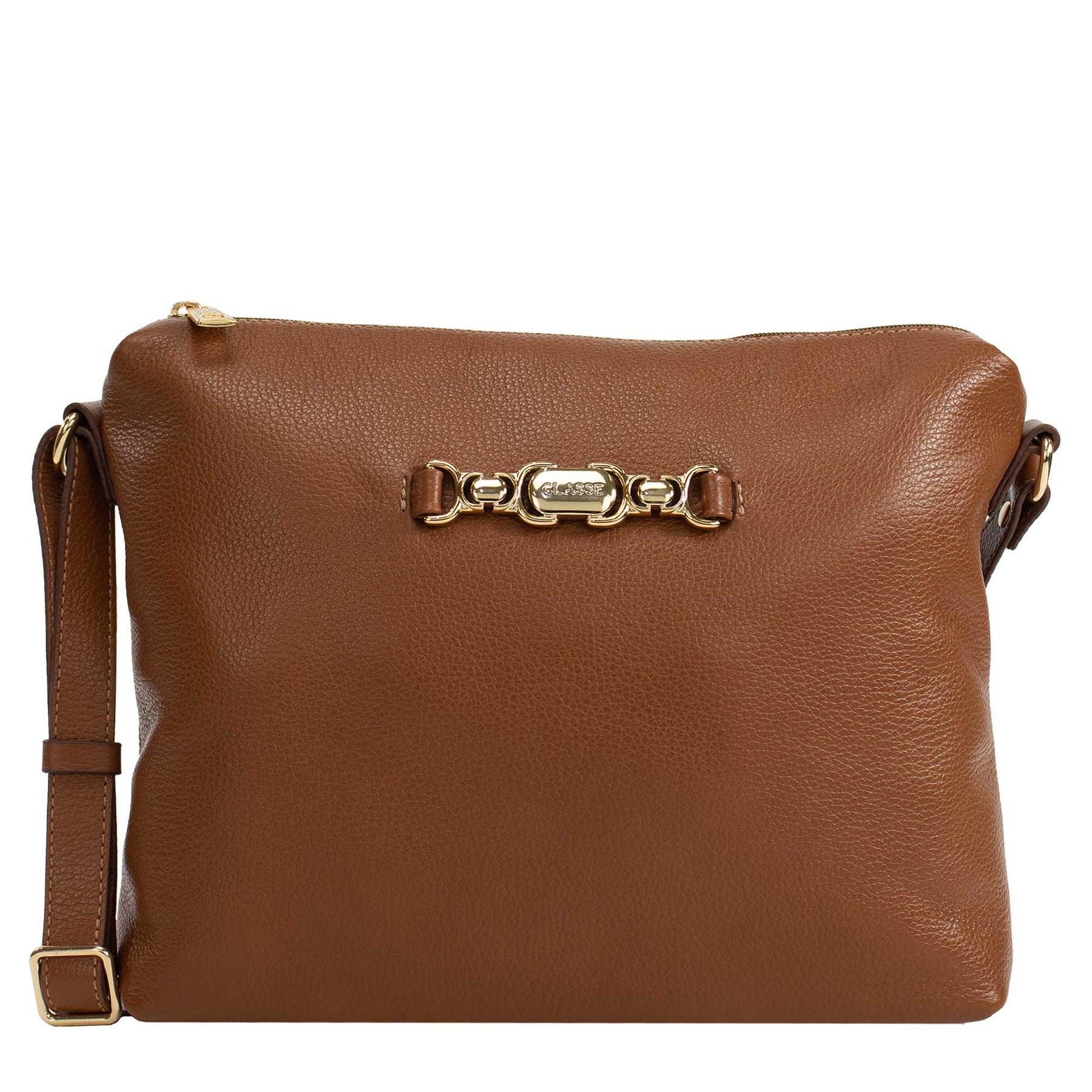 Bolsa de Couro Crossbody Grande - Belle