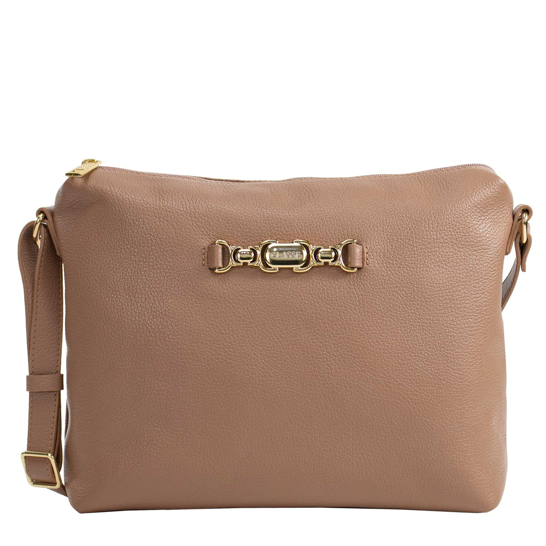 Bolsa de Couro Crossbody Grande - Belle