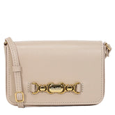 Bolsa de Couro Tiracolo Belle - Creme