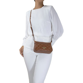 Bolsa de Couro Crossbody Maia - Nocciola