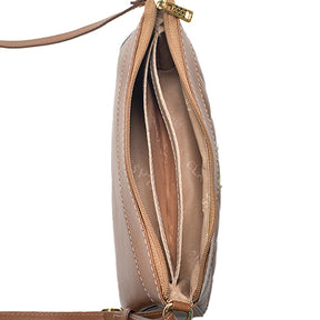 Bolsa de Couro Crossbody Maia - Nocciola