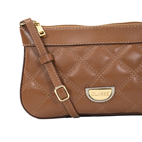 Bolsa de Couro Crossbody Maia - Nocciola