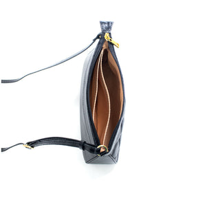 Bolsa de Couro Crossbody Maia - Preto