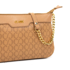 Bolsa Feminina Canvas Crossbody Helo - Tan