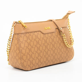 Bolsa Feminina Canvas Crossbody Helo - Tan