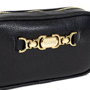 Bolsa de Couro Camera Bag Belle - Preto
