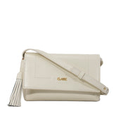 Bolsa de Couro Tiracolo Bag Malu - Off White