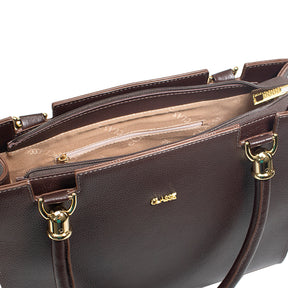 Bolsa de Couro Shopping Bag Valen - Chocolate