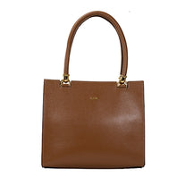 Bolsa de Couro Shopping Bag Valen - Nocciola