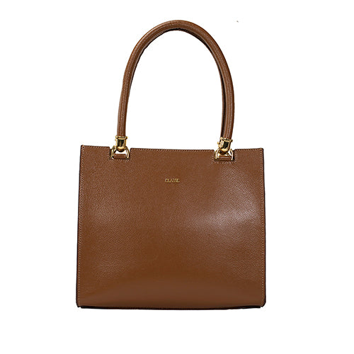 Bolsa de Couro Shopping Bag Valen - Nocciola