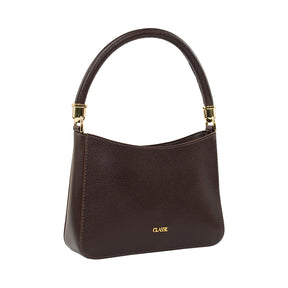 Bolsa de Couro Crossbody Valen - Chocolate