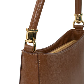 Bolsa de Couro Crossbody Valen - Nocciola