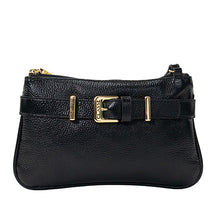 Bolsa de Couro Crossbody Cela - Preto