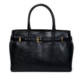 Bolsa de Couro Tote Bag Cela - Preto