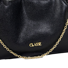 Bolsa de Couro Crossbody Tati - Preto Soft