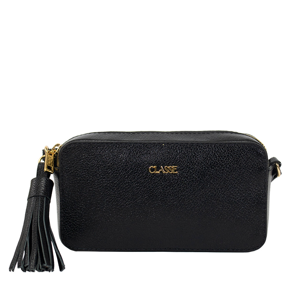 Bolsa de Couro Camera Bag Malu - Preto