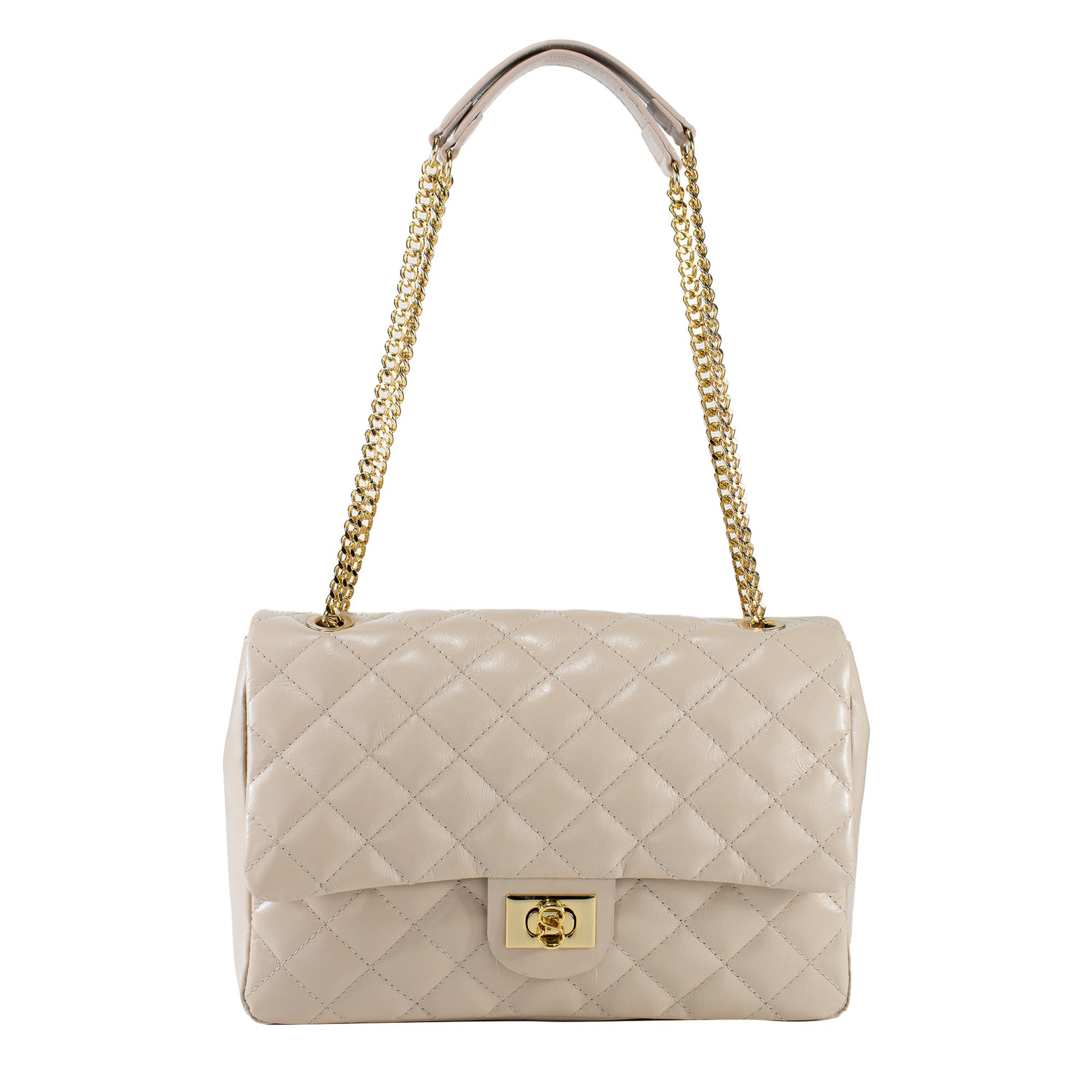 Bolsa Tiracolo de Couro Lauren - Grande