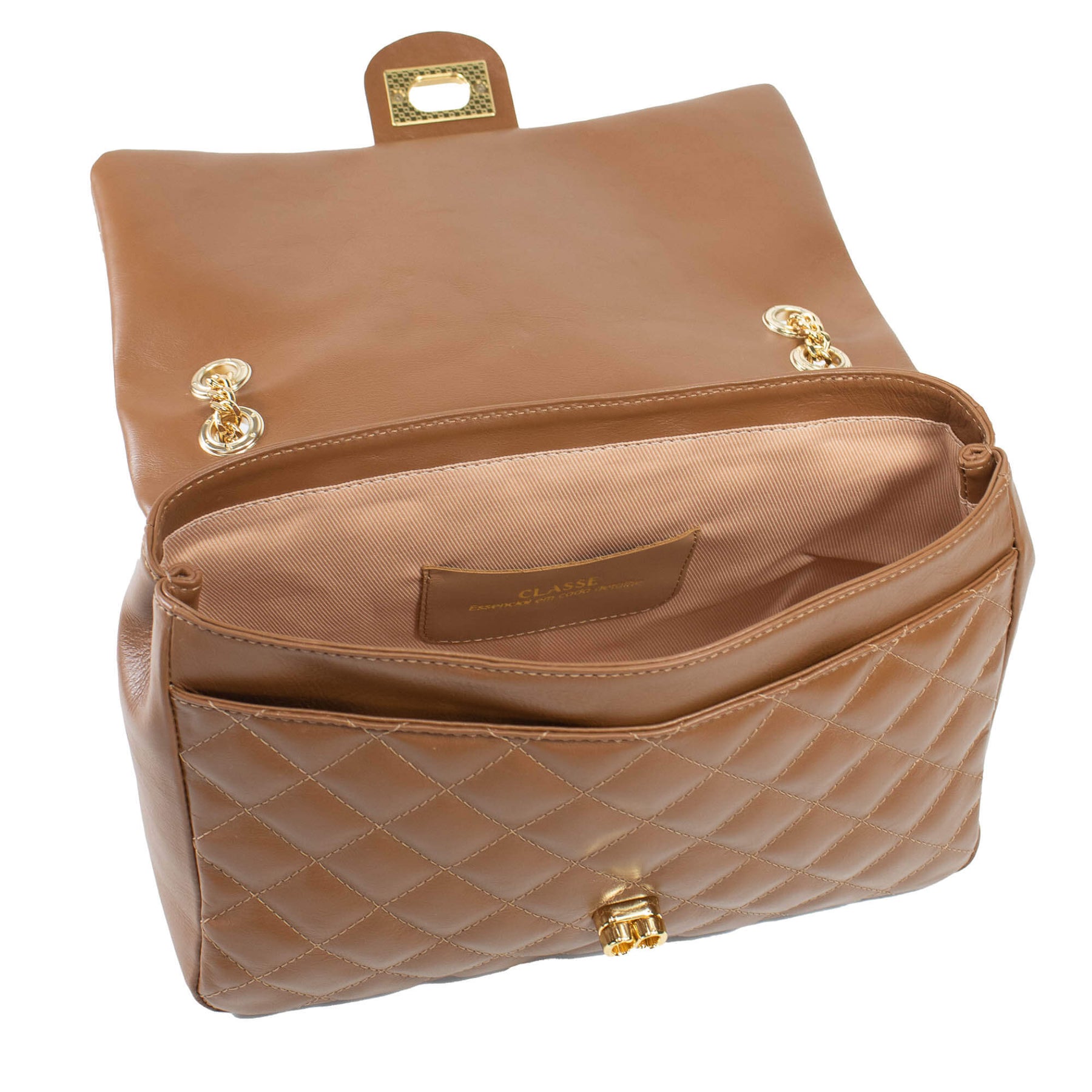 Bolsa Tiracolo de Couro Lauren - Grande