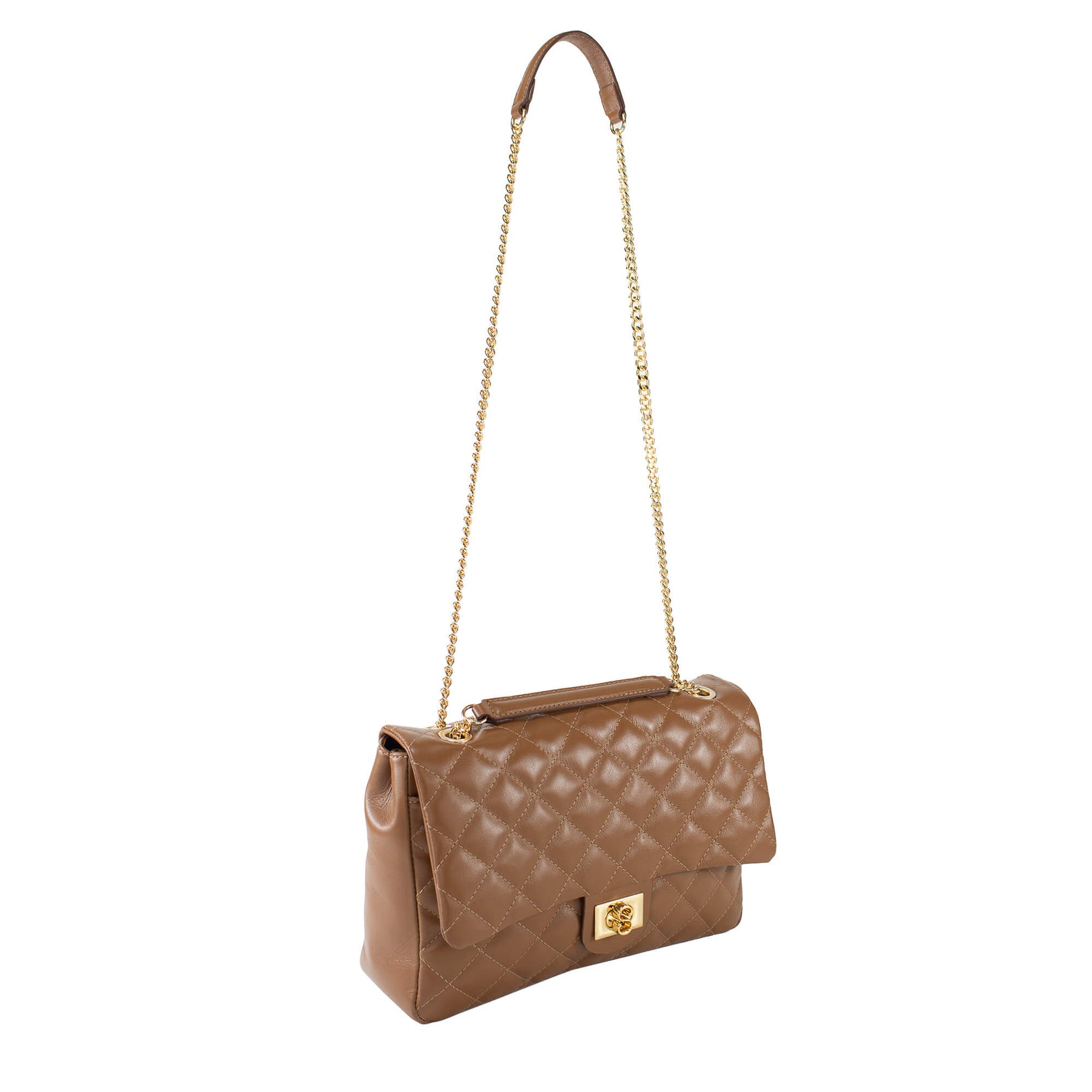 Bolsa Tiracolo de Couro Lauren - Grande