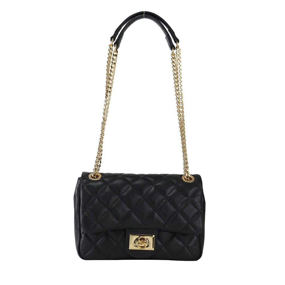 Bolsa Tiracolo de Couro Lauren - Média