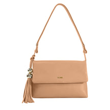 Bolsa de Couro Tiracolo Fendi - Tan