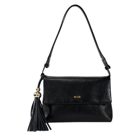 Bolsa de Couro Tiracolo Fendi - Preto