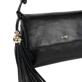 Bolsa de Couro Tiracolo Fendi - Preto