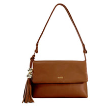 Bolsa de Couro Tiracolo Fendi - Nocciola