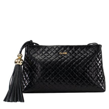 Bolsa de Couro Tressê Crossbody Fendi - Preto