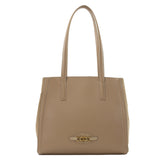 Bolsa de Couro Shopping Bag Isis - Camel Camurça Avelã