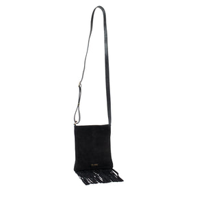 Bolsa de Couro Crossbody Lolla - Preto