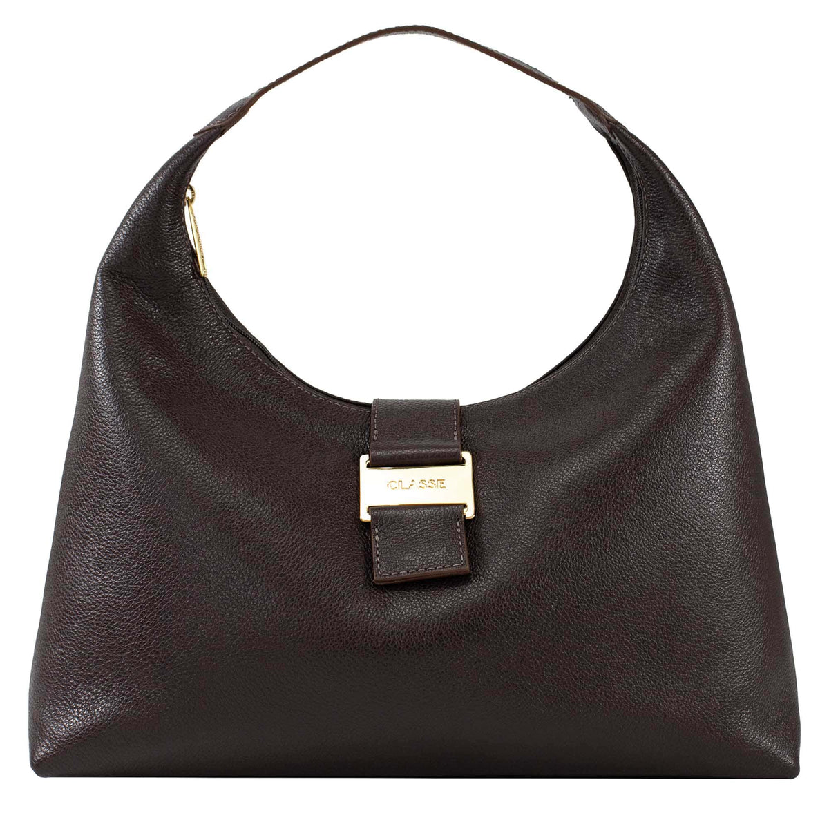 Bolsa de Couro Hobo Alice - Chocolate