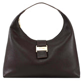 Bolsa de Couro Hobo Alice - Chocolate