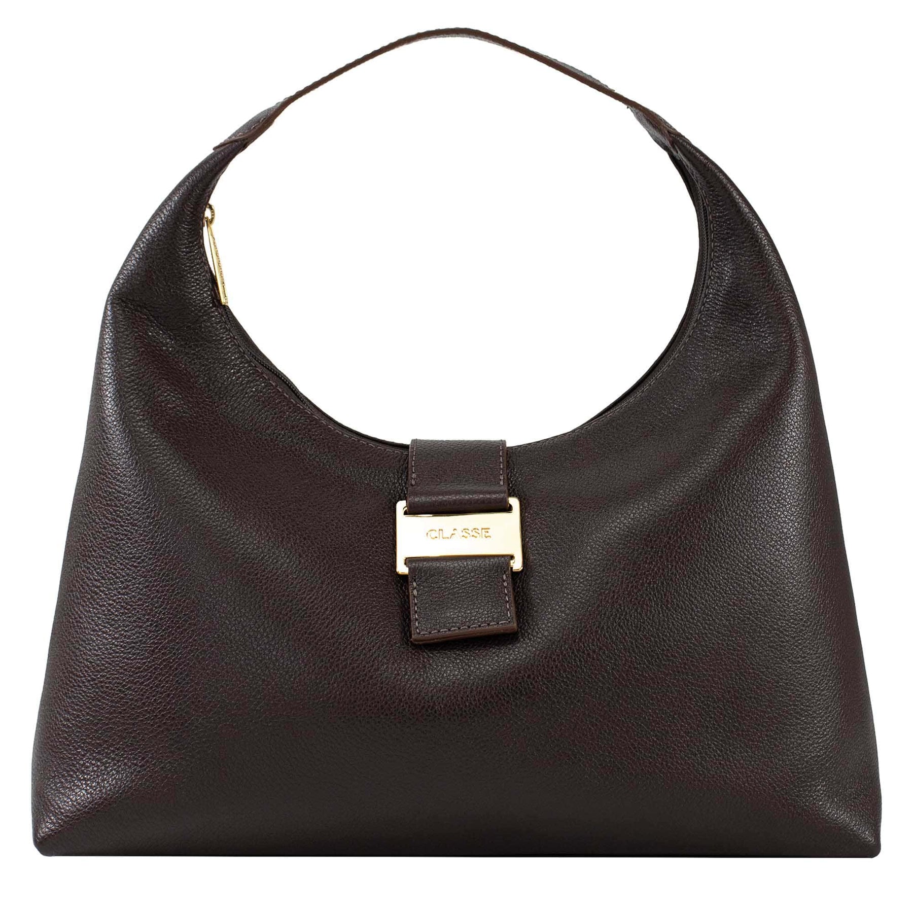 Bolsa de Couro Hobo Alice - Chocolate