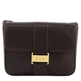 Bolsa de Couro Tiracolo Alice - Chocolate