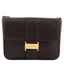 Bolsa de Couro Tiracolo Alice - Chocolate