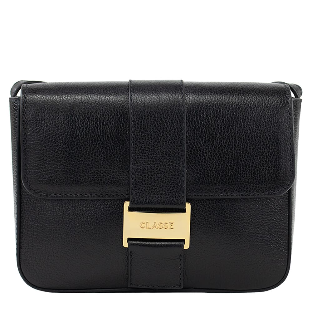 Bolsa de Couro Tiracolo Alice - Preto