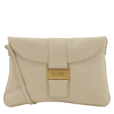 Bolsa de Couro Tiracolo Alice - Off White