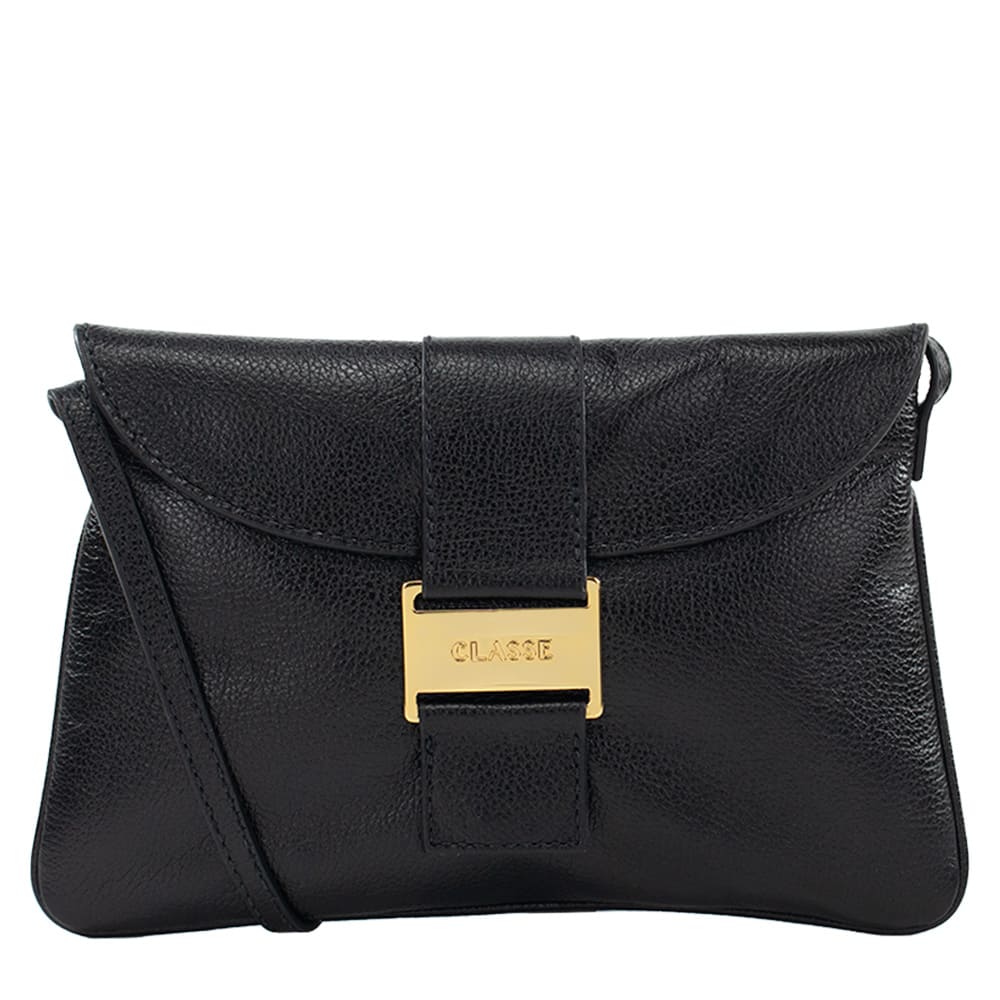 Bolsa de Couro Tiracolo Alice - Preto