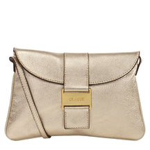 Bolsa de Couro Tiracolo Alice - Ouro